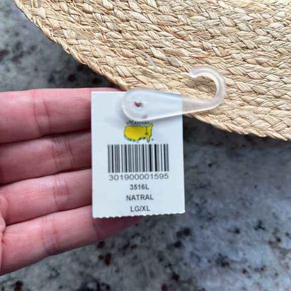 2022 MASTERS Tournament Augusta National Golf club straw hat Size L / XL. NWT!!! - Picture 6 of 8